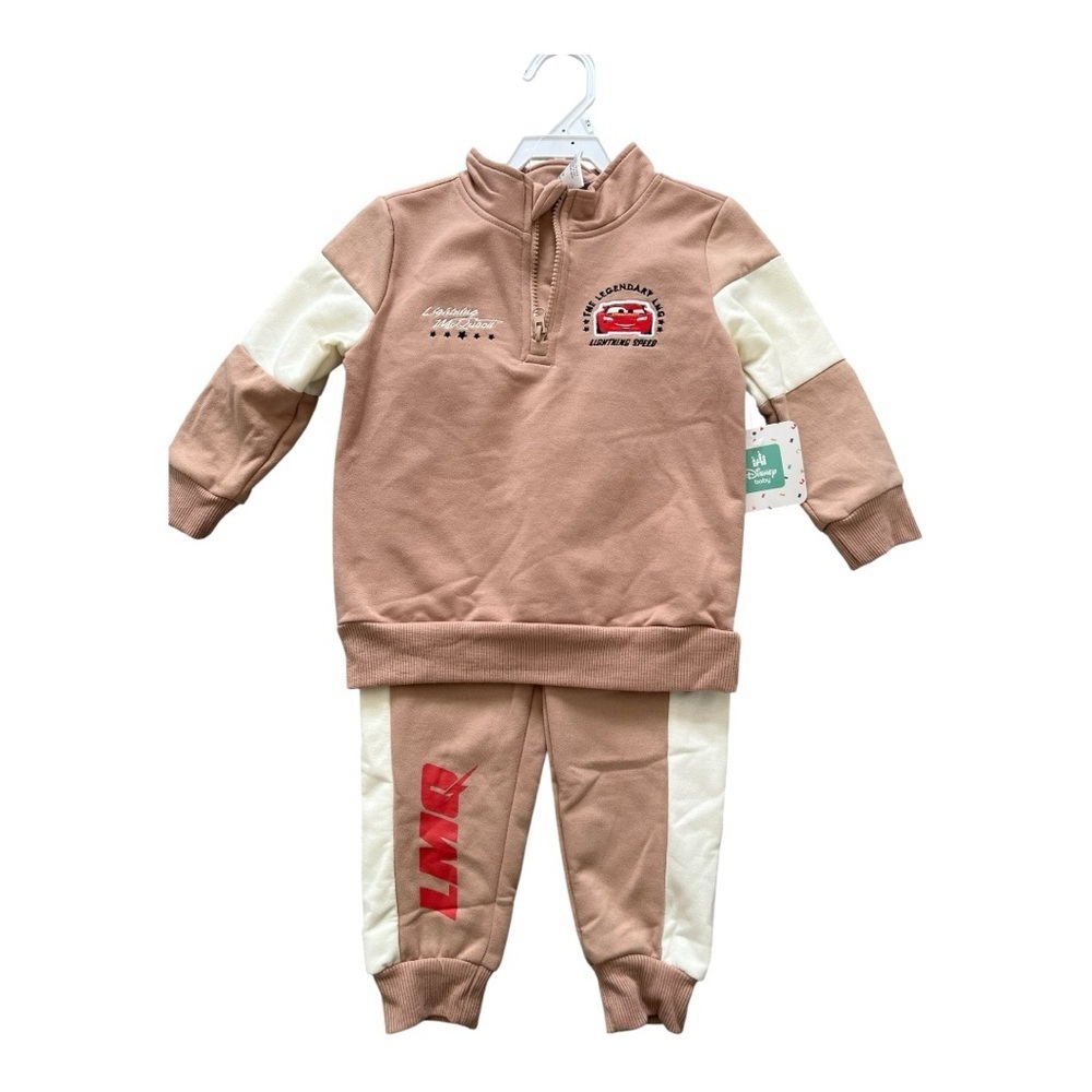 NWT Cars Lightning McQueen 2 Pieces Sweater and Pants Set- 24M - Picture 1 of 6
